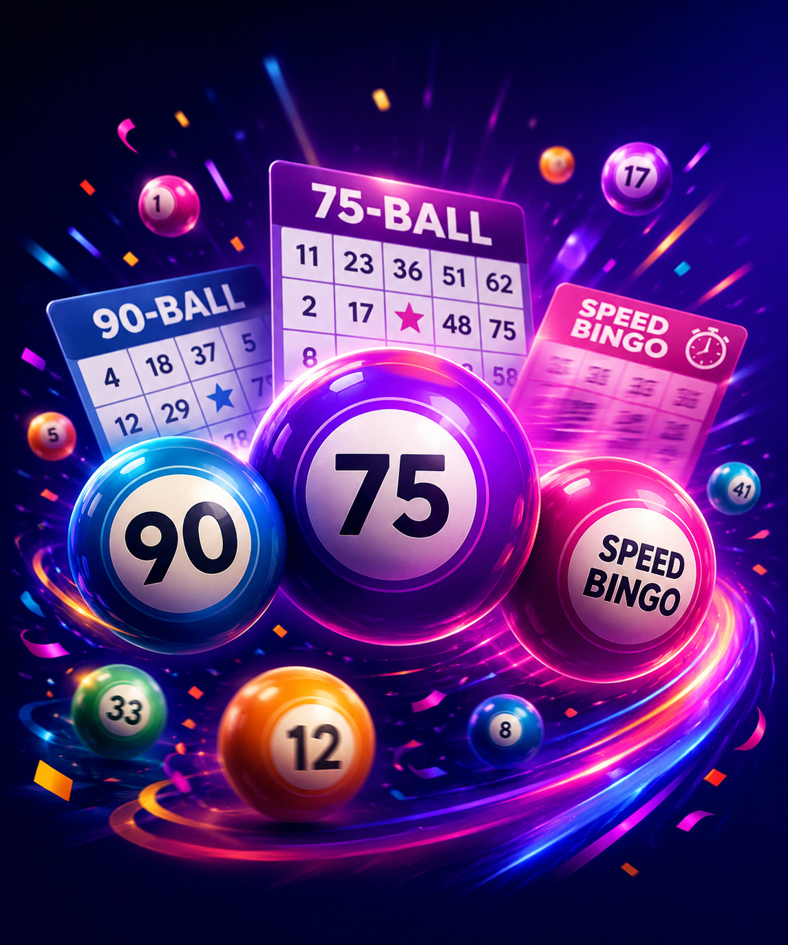 Afbeelding van verschillende bingo spelvormen